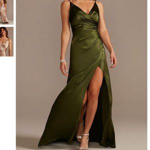 David Bridal's | Charmeuse Draped Strappy Dress